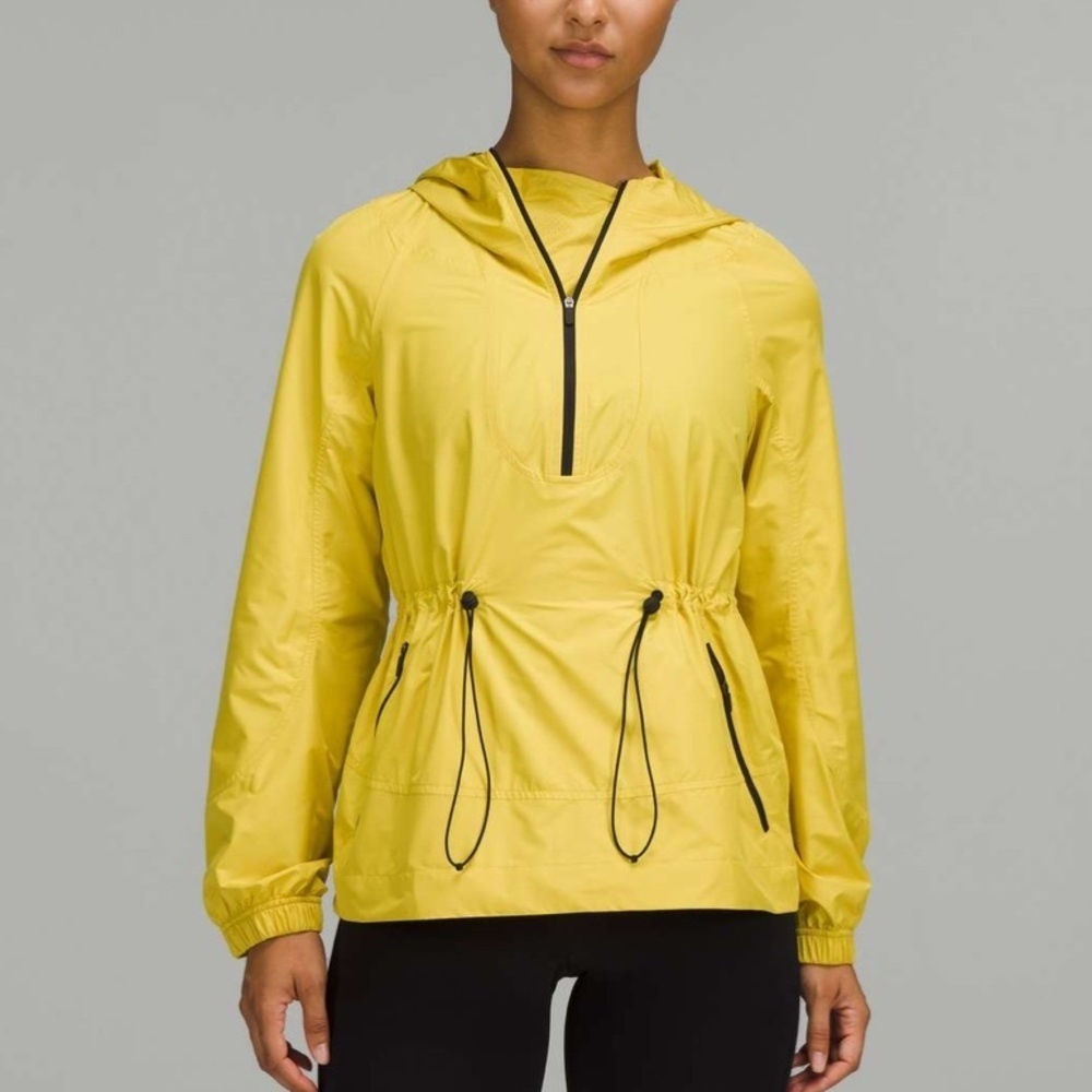 NWOT Lululemon Cinch-Waist Half-Zip Running Jacket Soleil Preppy Size 8 - Picture 2 of 14